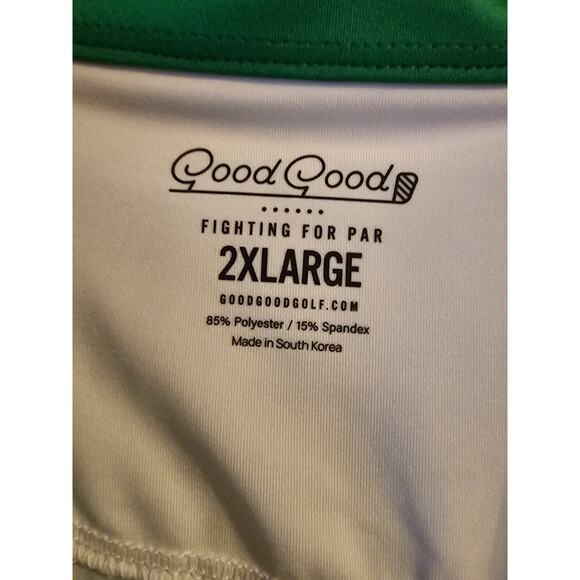 Good Good 16th hole polo green golf shirt sz 2XL $75 new MT84 - Picture 8 of 9